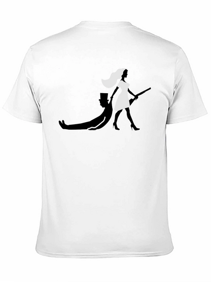 Camiseta Negra con Diseño Gráfico Divertido