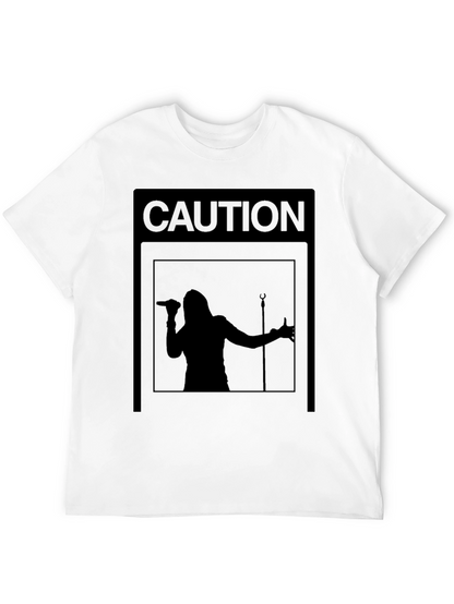 Camiseta Negra Caution: ¡Concierto en Vivo!