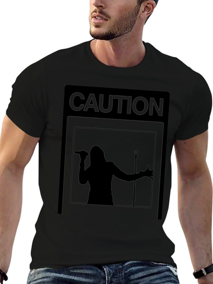 Camiseta Negra Caution: ¡Concierto en Vivo!