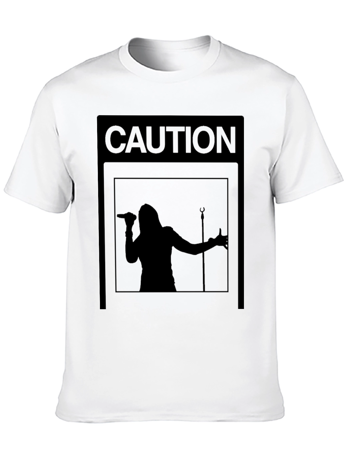 Camiseta Negra Caution: ¡Concierto en Vivo!
