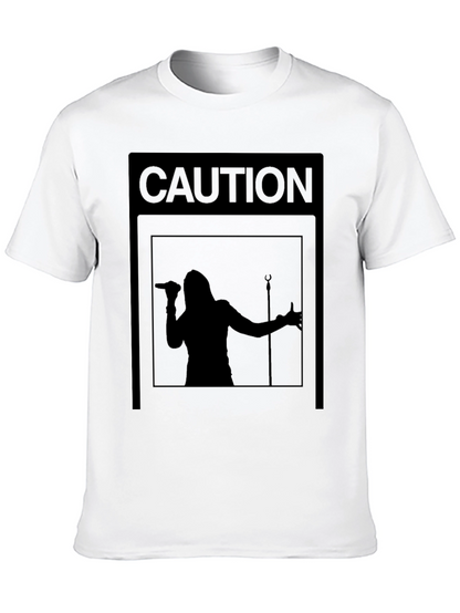 Camiseta Negra Caution: ¡Concierto en Vivo!