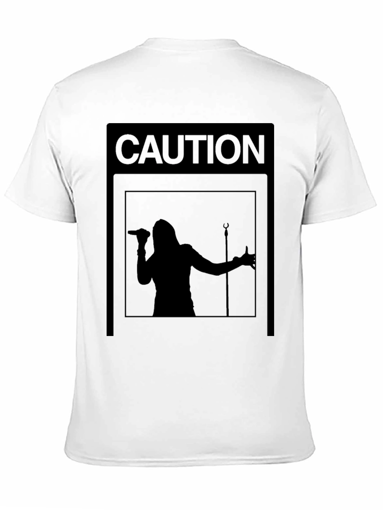 Camiseta Negra Caution: ¡Concierto en Vivo!