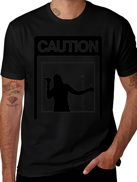 Camiseta Negra Caution: ¡Concierto en Vivo!