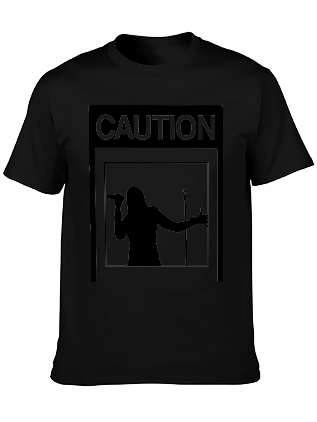 Camiseta Negra Caution: ¡Concierto en Vivo!