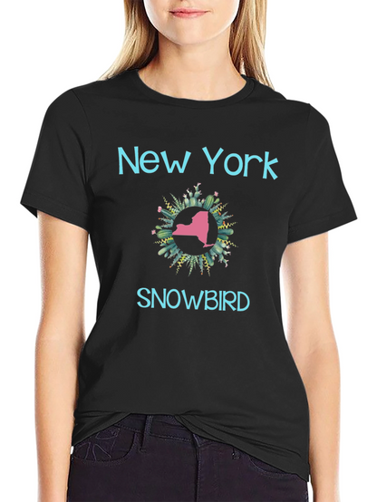 Camiseta Negra New York Snowbird Cactus