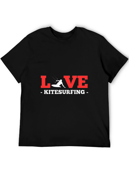 Camiseta Negra LOVE Kitesurfing