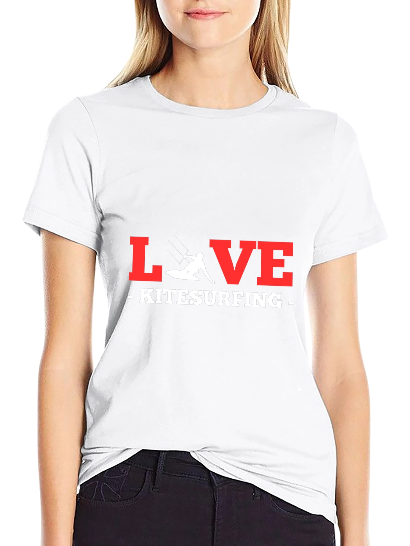 Camiseta Negra LOVE Kitesurfing