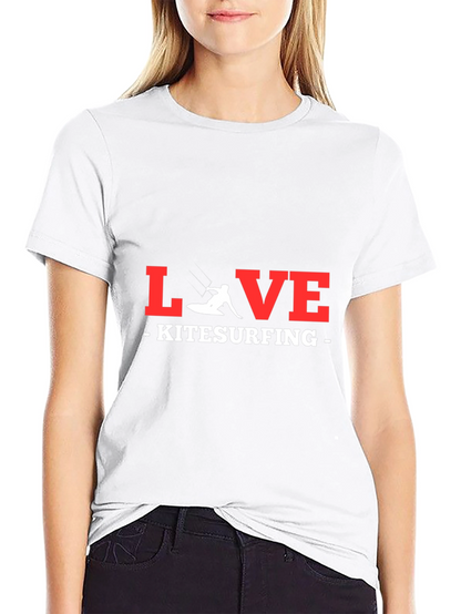 Camiseta Negra LOVE Kitesurfing