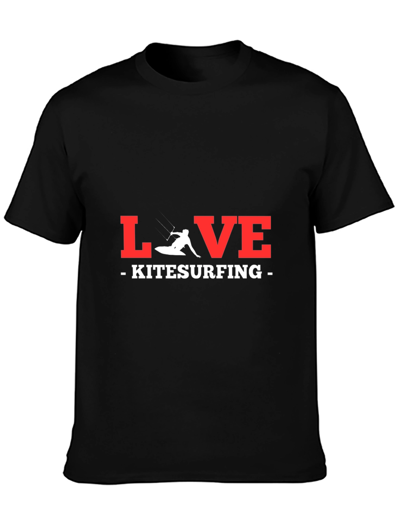 Camiseta Negra LOVE Kitesurfing