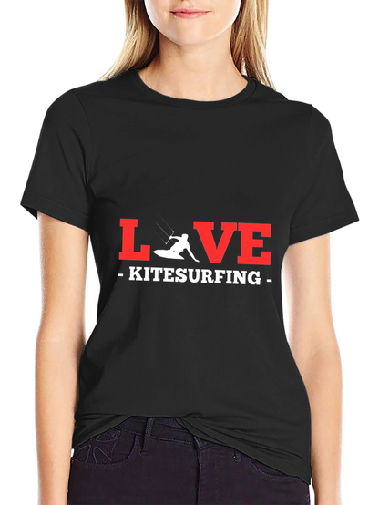 Camiseta Negra LOVE Kitesurfing