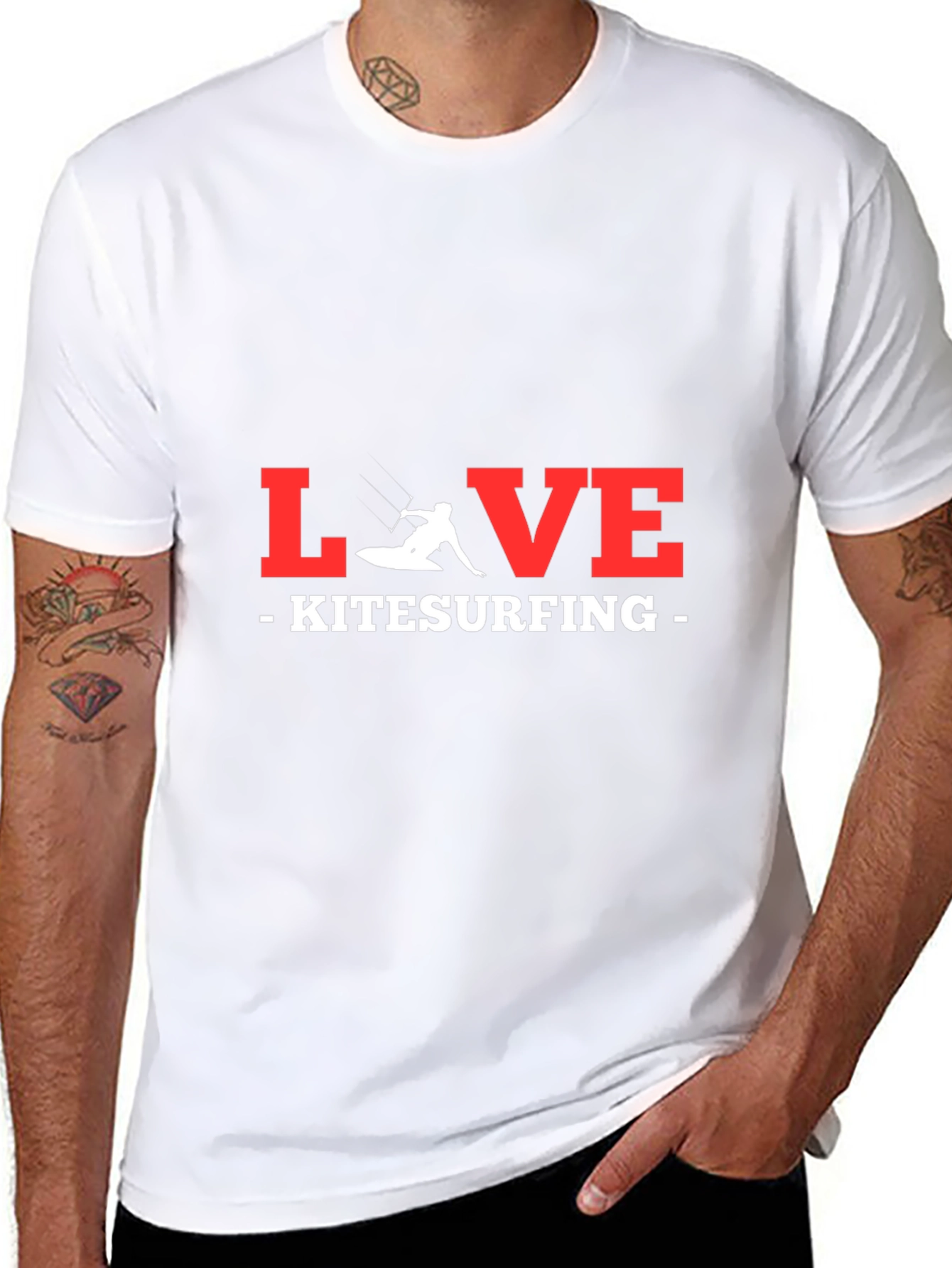Camiseta Negra LOVE Kitesurfing
