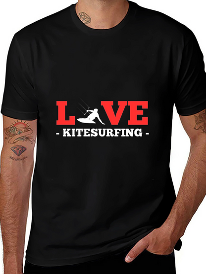 Camiseta Negra LOVE Kitesurfing