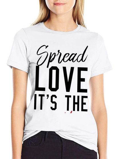 Camiseta Negra: Spread Love - Moda Casual Hombre