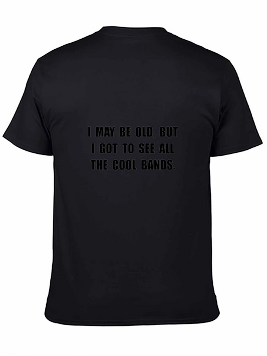 Camiseta Negra: Vi Todas las Bandas Cool