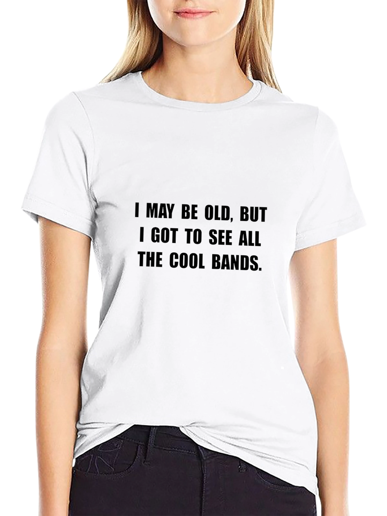 Camiseta Negra: Vi Todas las Bandas Cool