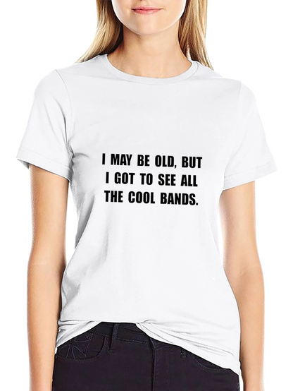 Camiseta Negra: Vi Todas las Bandas Cool