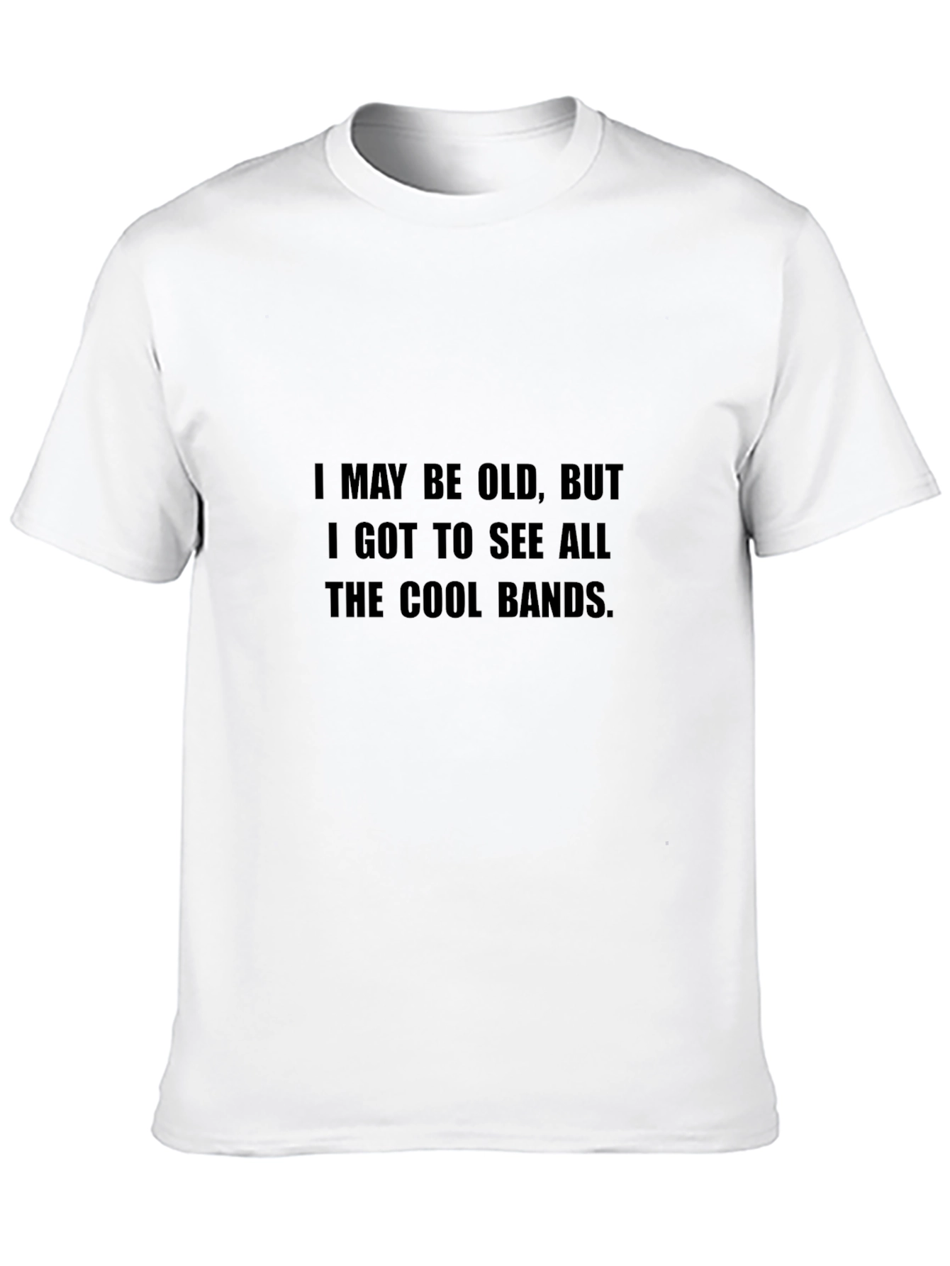 Camiseta Negra: Vi Todas las Bandas Cool