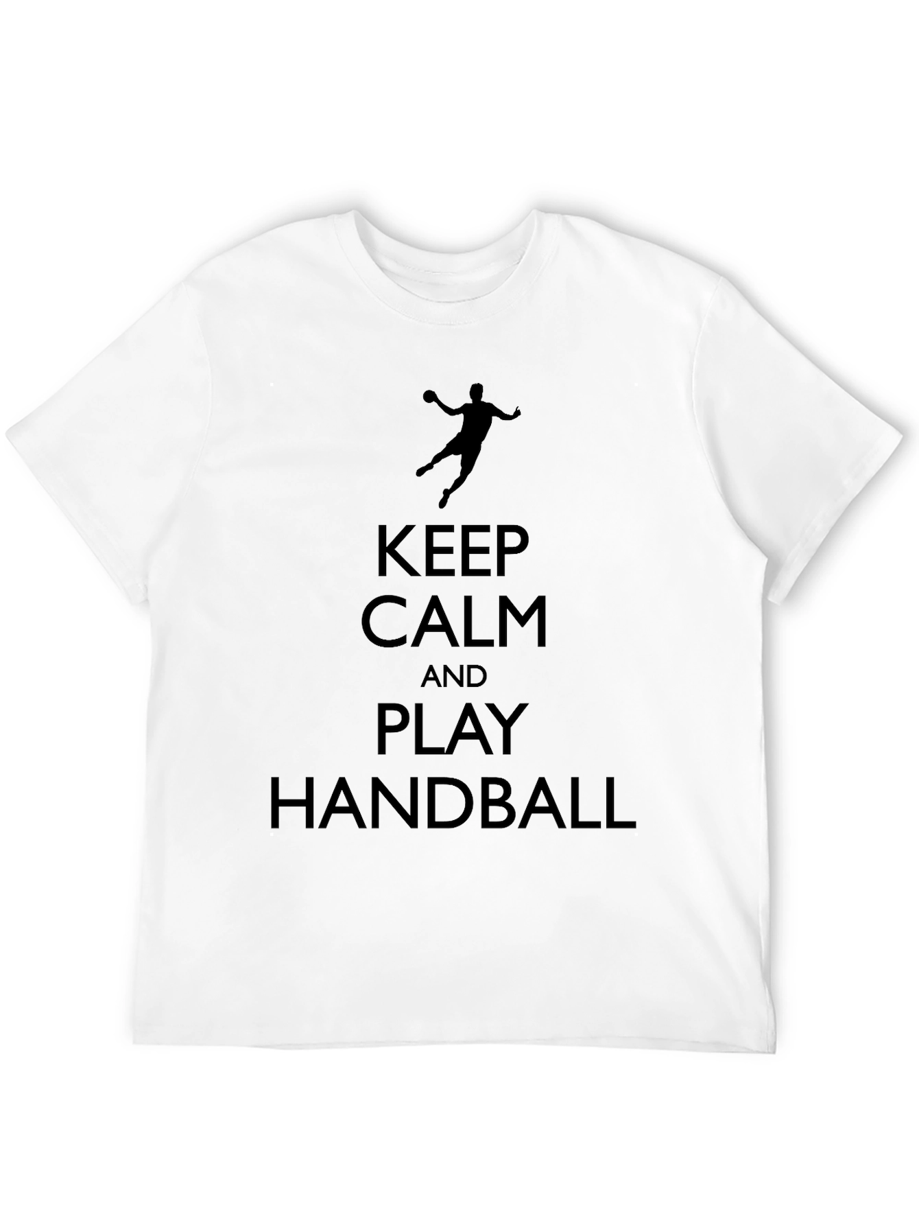 Camiseta Negra Keep Calm And Play Handball