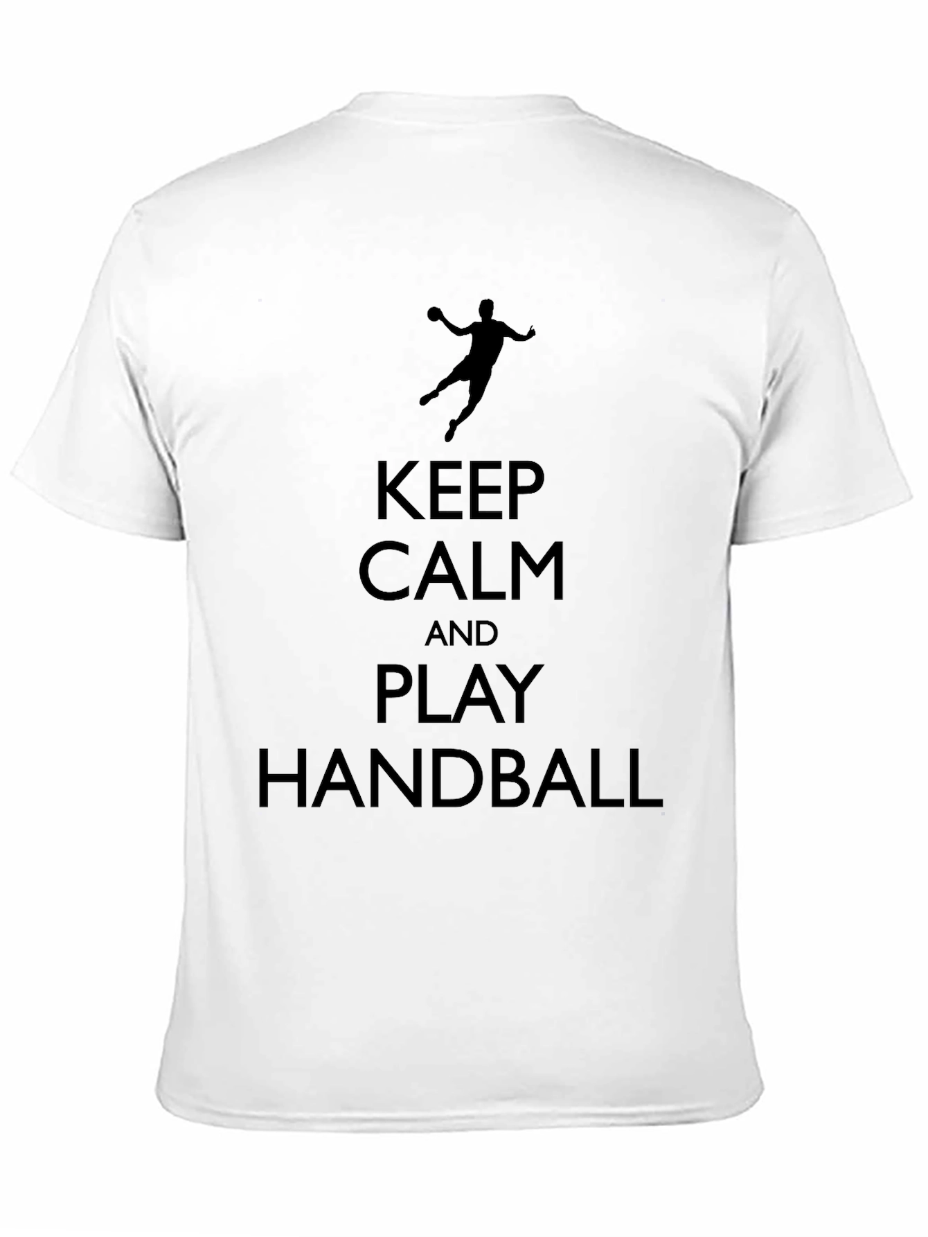 Camiseta Negra Keep Calm And Play Handball