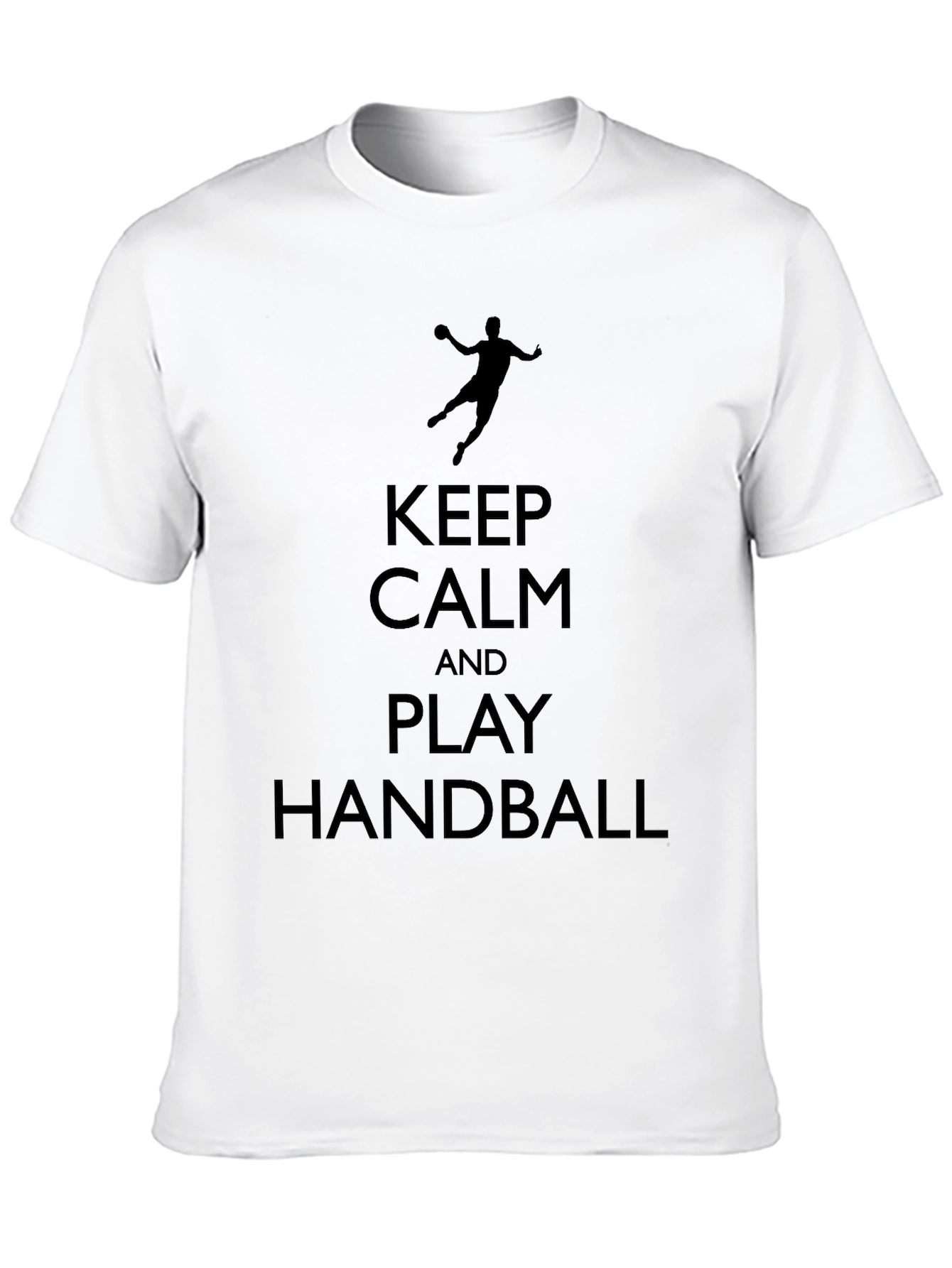 Camiseta Negra Keep Calm And Play Handball