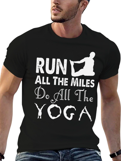 Camiseta Deportiva Negra: Run Yoga ¡Atrévete!