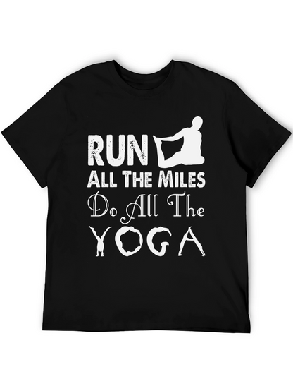 Camiseta Deportiva Negra: Run Yoga ¡Atrévete!