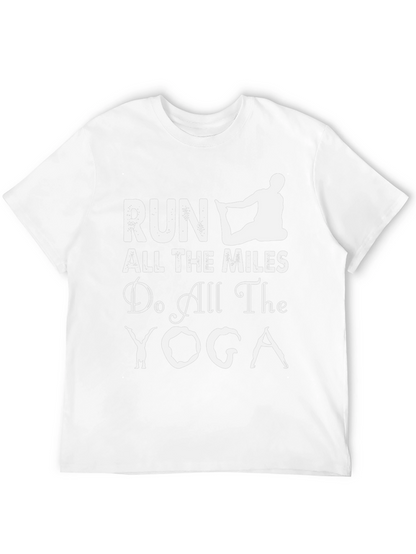 Camiseta Deportiva Negra: Run Yoga ¡Atrévete!
