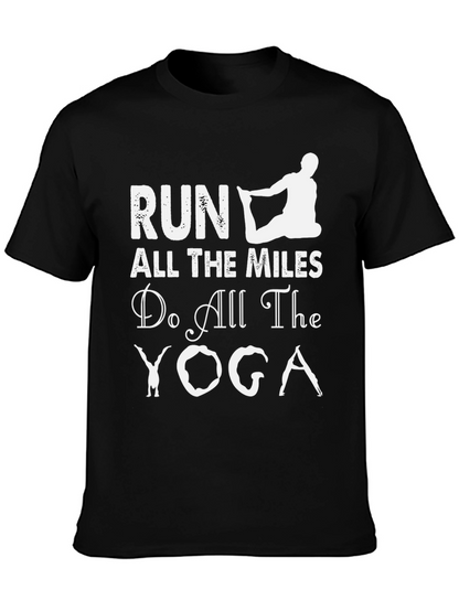 Camiseta Deportiva Negra: Run Yoga ¡Atrévete!