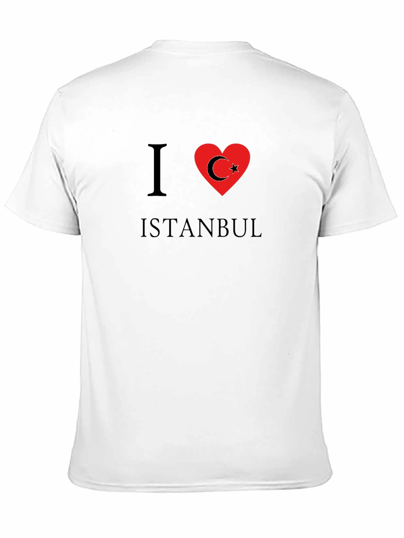 Camiseta Negra I ❤️ Istanbul para Hombre