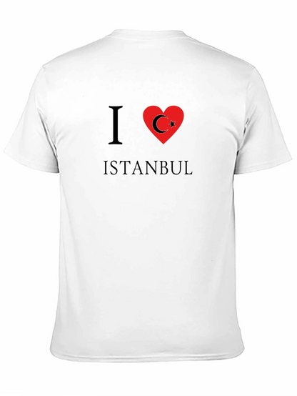 Camiseta Negra I ❤️ Istanbul para Hombre