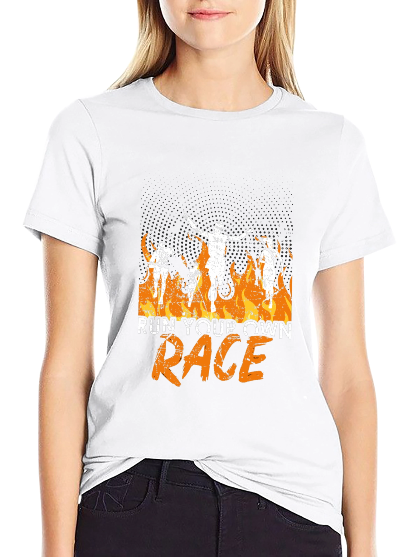 Camiseta Negra Corre Tu Propia Carrera