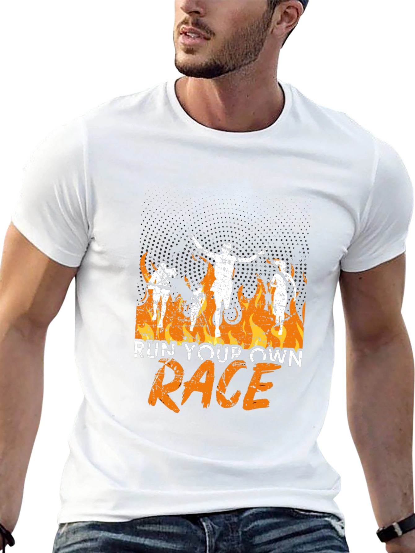Camiseta Negra Corre Tu Propia Carrera