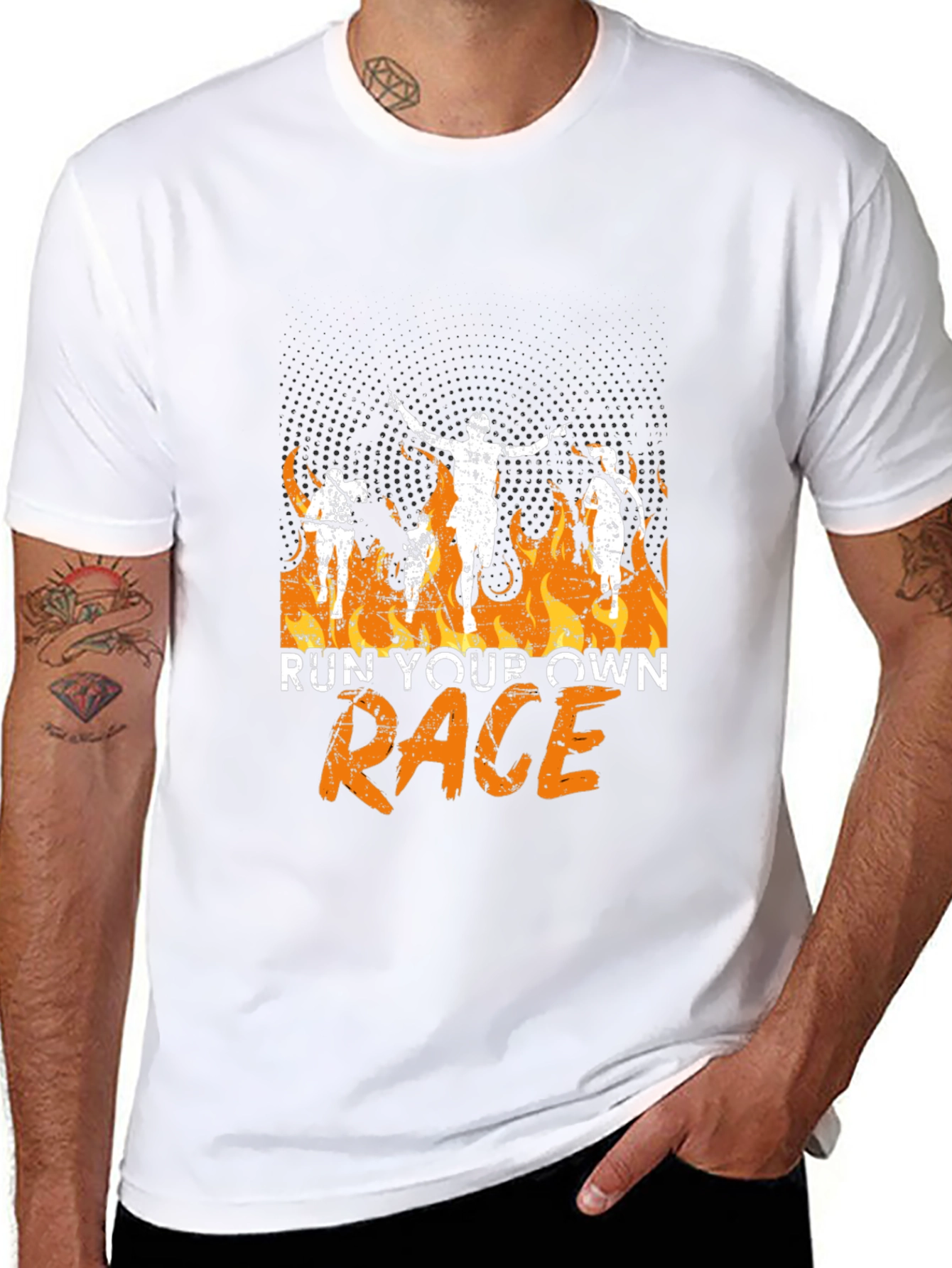 Camiseta Negra Corre Tu Propia Carrera