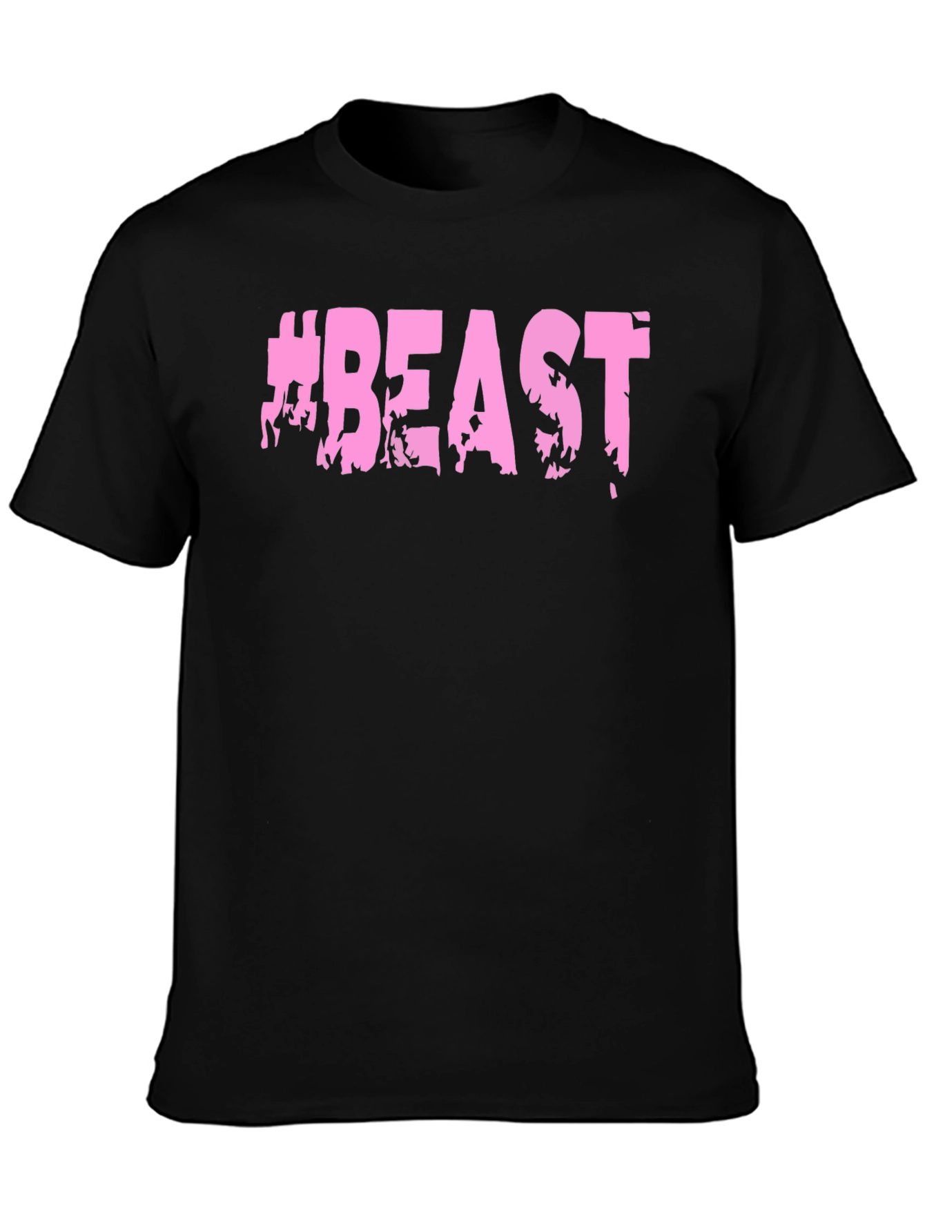 Camiseta Negra #BEAST Hombre - Estilo Casual