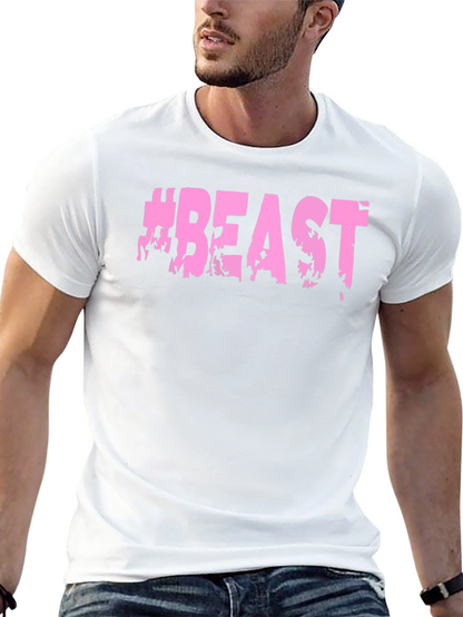 Camiseta Negra #BEAST Hombre - Estilo Casual