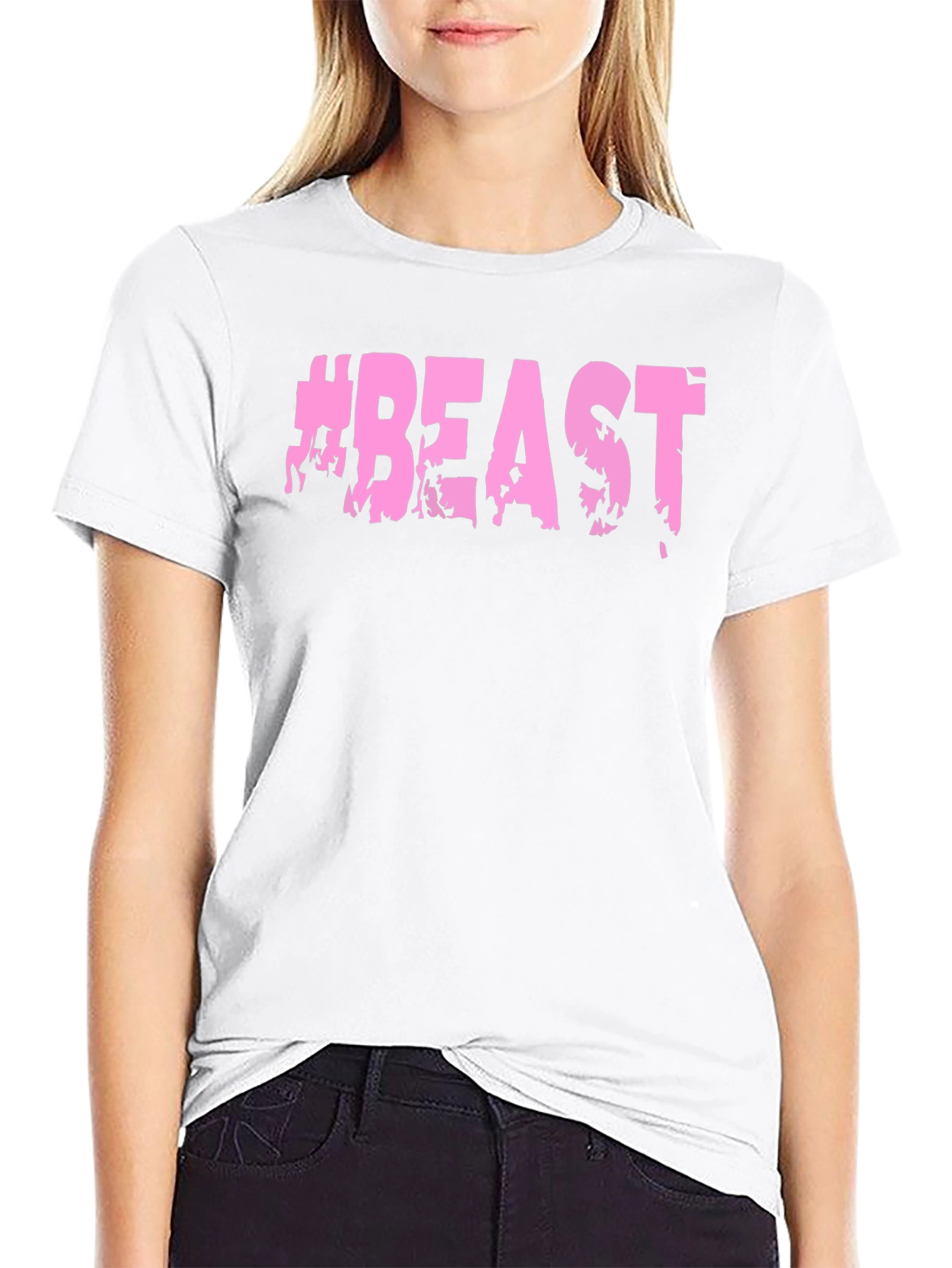 Camiseta Negra #BEAST Hombre - Estilo Casual