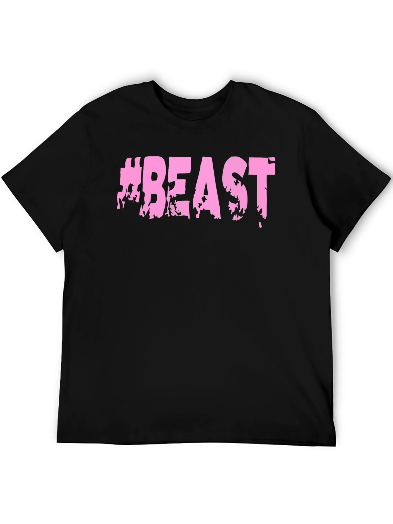 Camiseta Negra #BEAST Hombre - Estilo Casual
