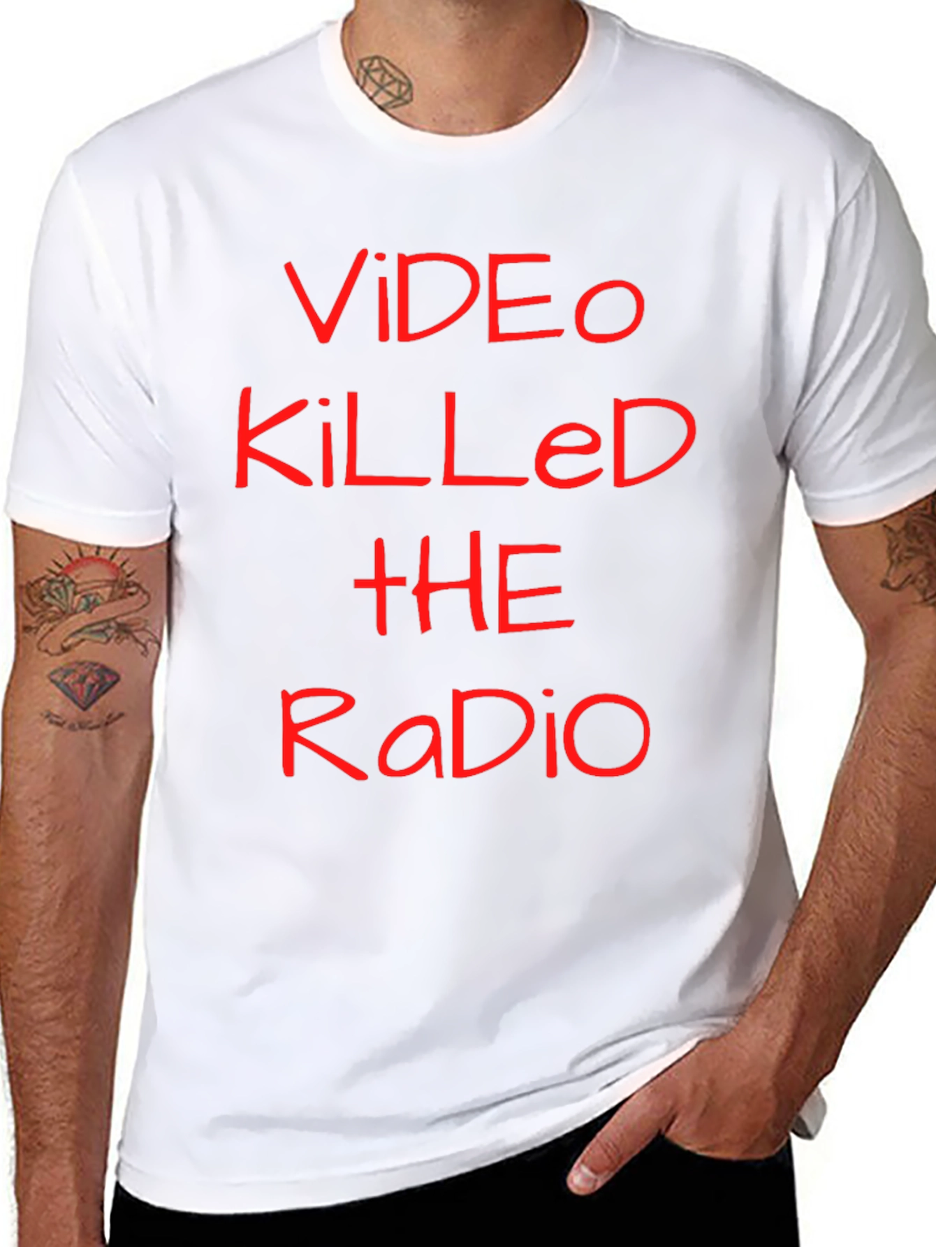 Camiseta Negra Video Killed the Radio