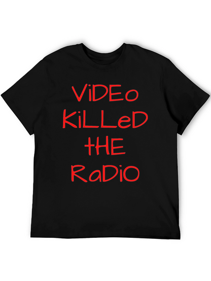 Camiseta Negra Video Killed the Radio