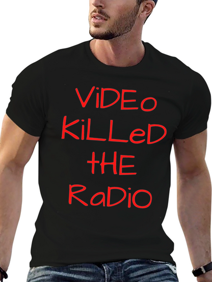 Camiseta Negra Video Killed the Radio