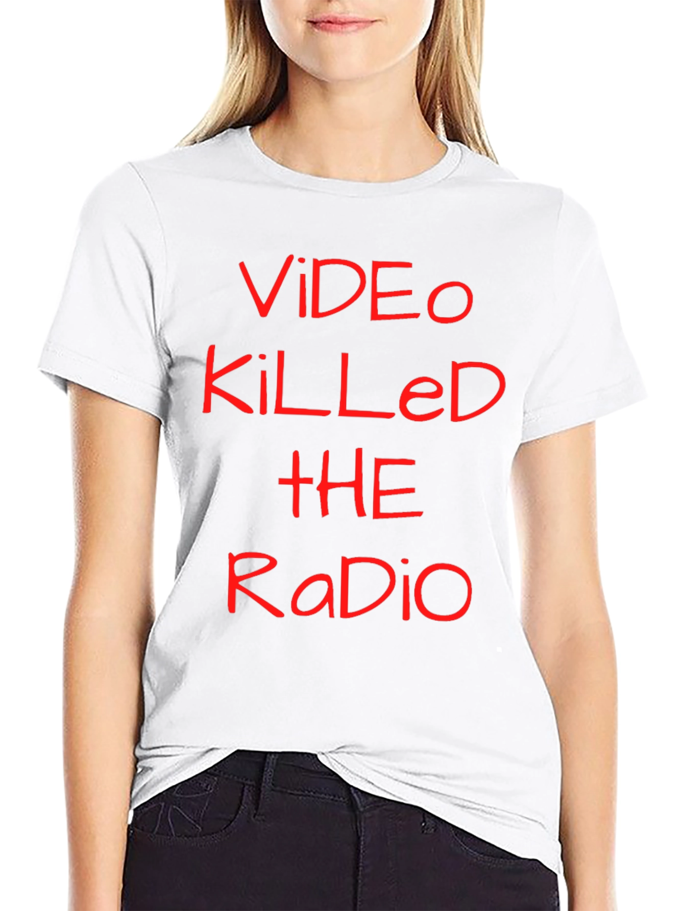 Camiseta Negra Video Killed the Radio
