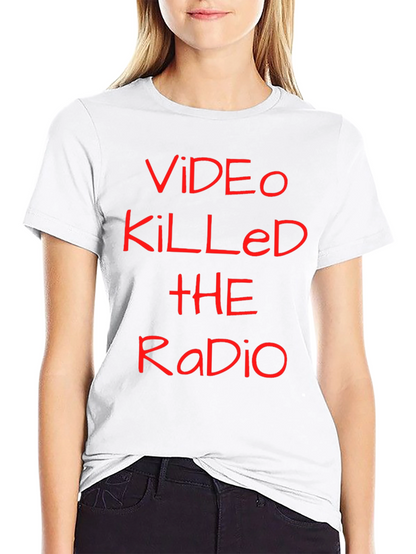 Camiseta Negra Video Killed the Radio