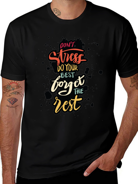 Camiseta Negra con Diseño Motivacional