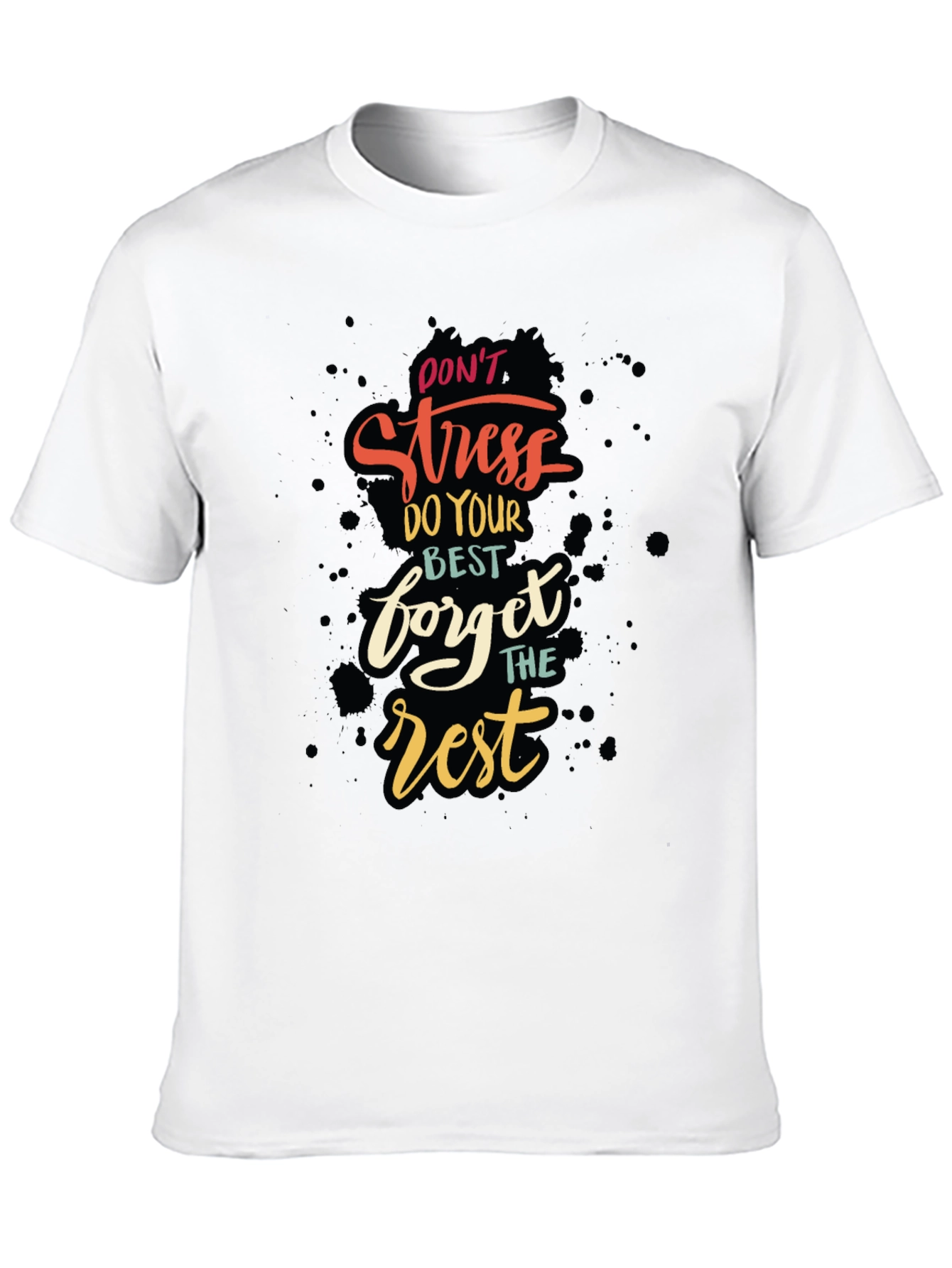 Camiseta Negra con Diseño Motivacional