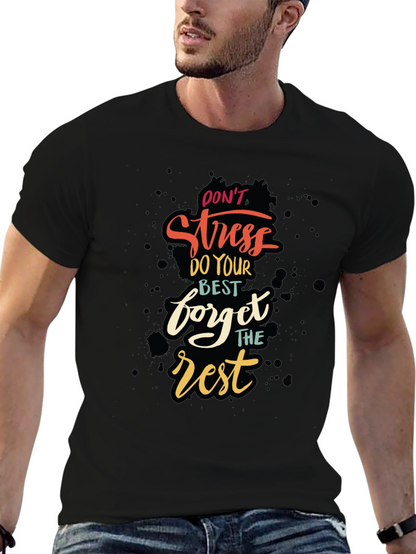 Camiseta Negra con Diseño Motivacional