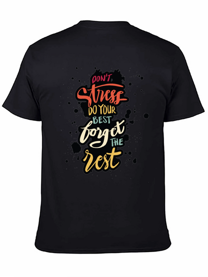 Camiseta Negra con Diseño Motivacional