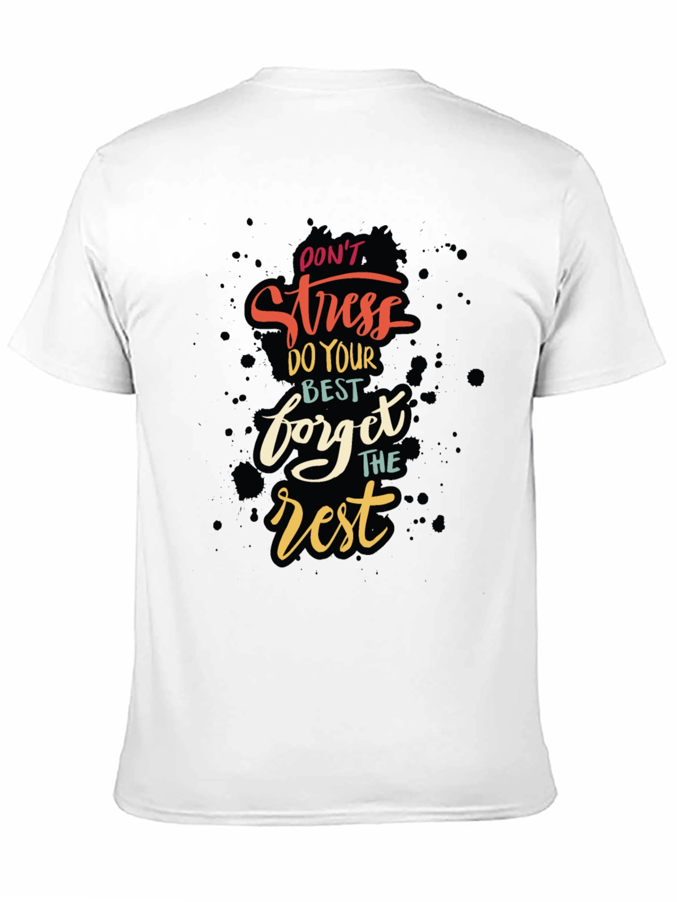 Camiseta Negra con Diseño Motivacional