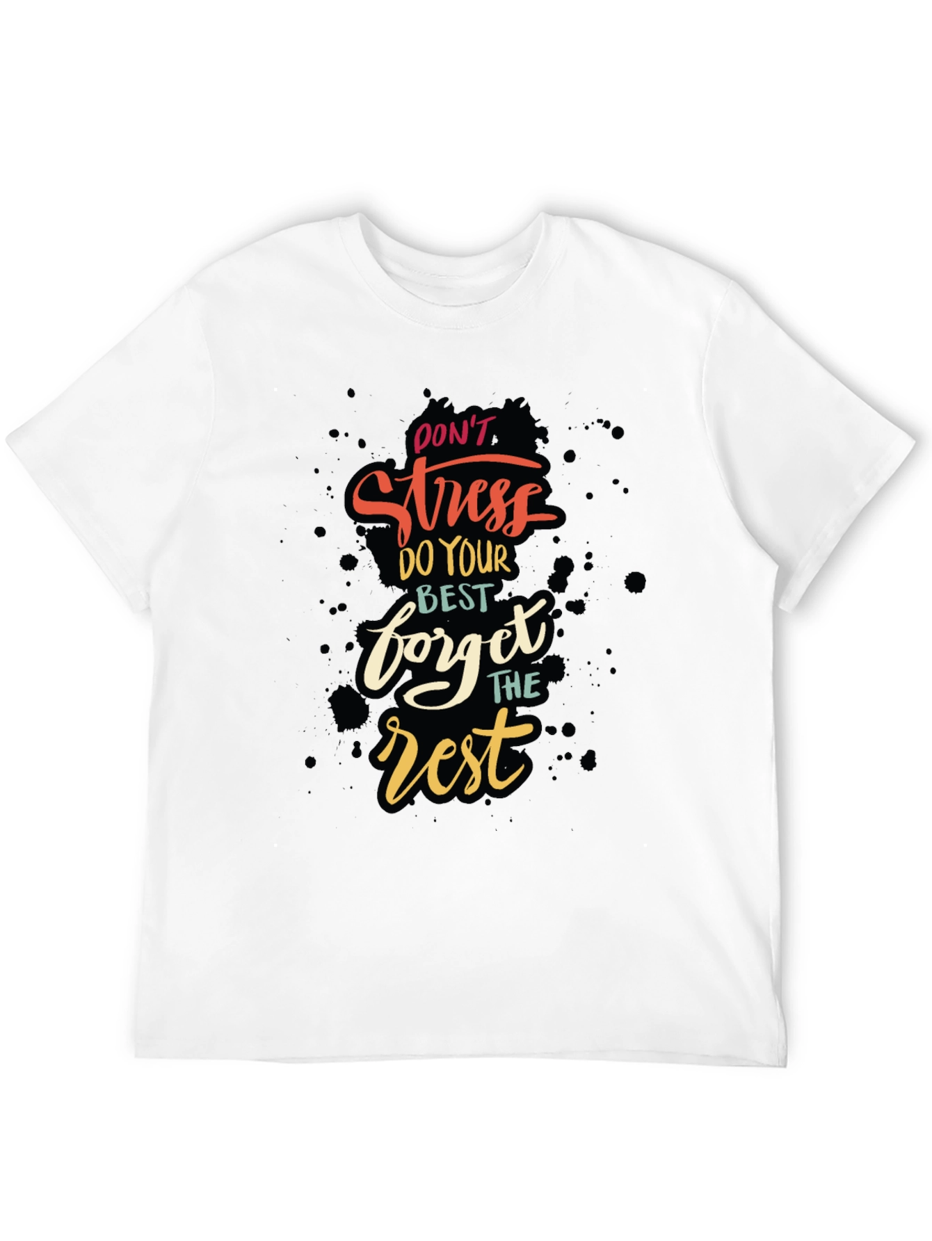 Camiseta Negra con Diseño Motivacional