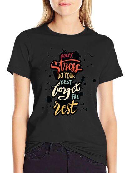 Camiseta Negra con Diseño Motivacional