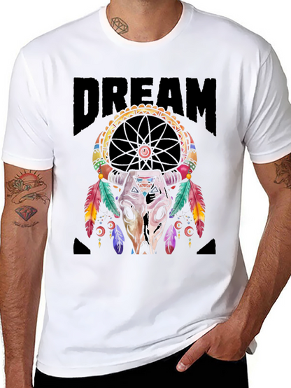 Camiseta Negra Estampado Dreamcatcher